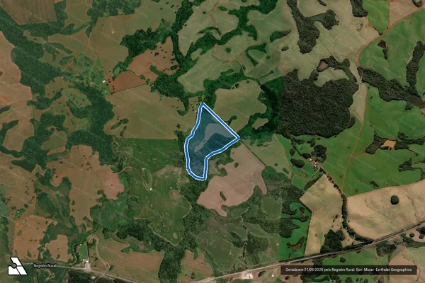 Imagem de satélite de Fazenda São João - Gleba 02 em Campos Novos - SC