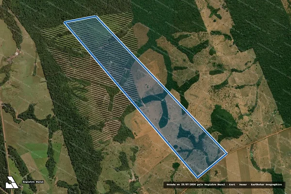 Imagem de satélite de Fazenda São Jose I Lote Rural n° 586 - Lote Rural n° 586 em Alta Floresta - MT