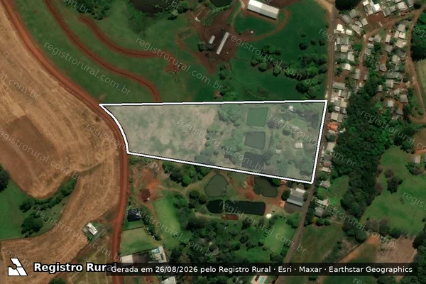 Imagem de satélite de CHÁCARA Nº 113-A DA SUBDIVISÃO PARTICULAR DA CHÁCARA Nº 113 DO QUADRO SUBURBANO - Parcela 1 em Chopinzinho - PR