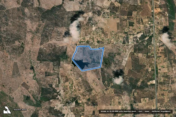 Imagem de satélite de FAZENDA MARIA JOSE RAMOS - Parte 1 em Santa Bárbara - BA