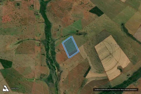 Imagem de satélite de Fazenda Ponte Grande - Fazenda Ponte Grande em São Francisco de Sales - MG