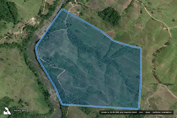 Imagem de satélite de FAZENDA BARRA DA PIEDADE MATRÍCULA R5-1092 - Matrícula R-5/1.092 em Cerro Azul - PR