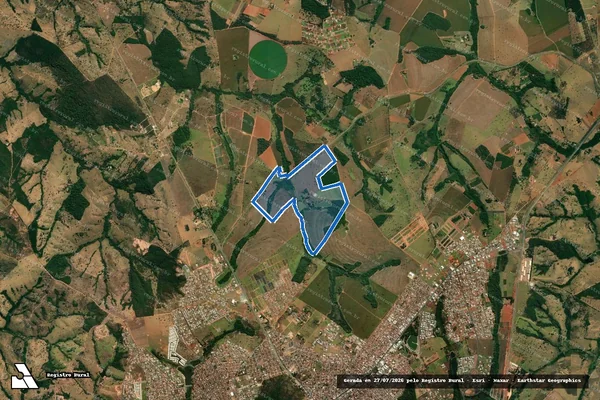 Imagem de satélite de Faz. Ribeirão, Lugares den. Ipanema, Saudade e Bananeira. - Parte 2 em Catalão - GO