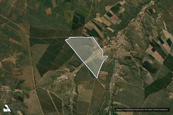 Imagem de satélite de FAZENDA BREJINHO - Parte 1 em Rio Pardo de Minas - MG