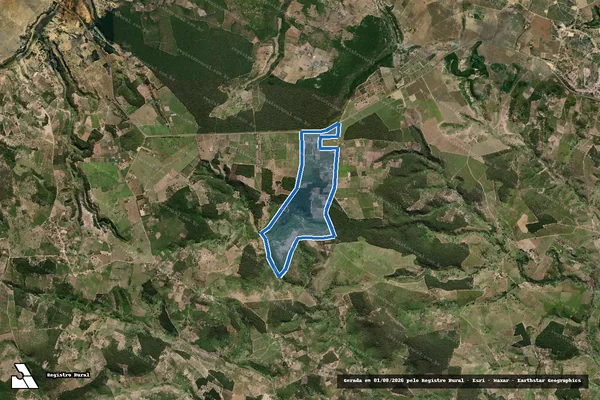 Imagem de satélite de FAZENDA BEIRA RIO - Parte 1 em Lajedo do Tabocal - BA