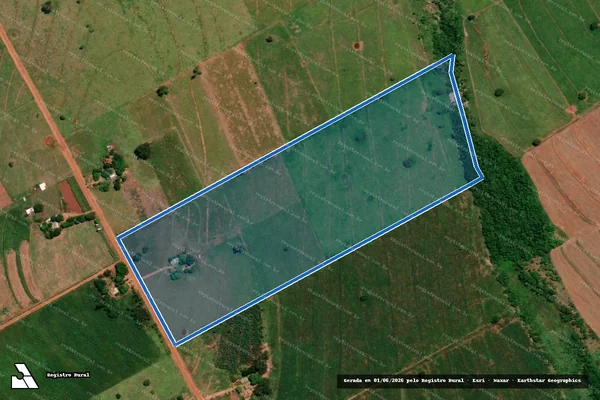 Imagem de satélite de Projeto de Assentamento Floresta Branca - LOTE 166 em Eldorado - MS