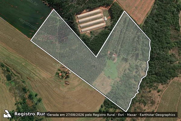 Imagem de satélite de Lote nº A-1 - E em Jaguapitã - PR