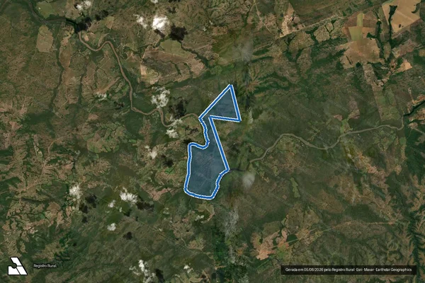 Imagem de satélite de FAZENDA  BURITI DO RIO MANSO - Única em Rosário Oeste - MT