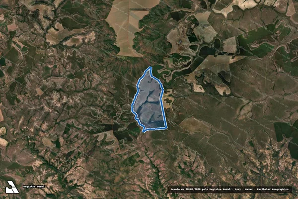 Imagem de satélite de FAZENDA FORQUILHA OU ABAETÉ - Gleba B em São Gonçalo do Abaeté - MG