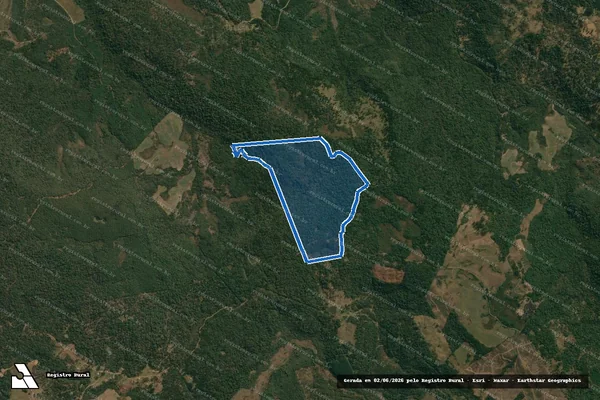 Imagem de satélite de FAZENDA DO POTINGA - Gleba 05 em Cruz Machado - PR