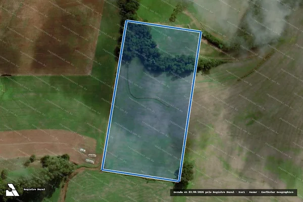 Imagem de satélite de Parte do Lote Colonial Rural nº 140 - Parte 1 em Cunha Porã - SC