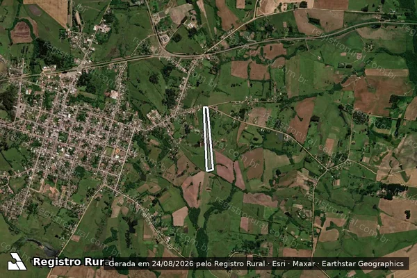 Imagem de satélite de IMOVEL SEM DENOMINAÇÃO - Parte 1 em São Vicente do Sul - RS