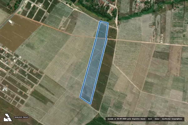 Imagem de satélite de FAZENDA VISTA ALEGRE GLEBA B - PARCELA 06 em Campo Alegre - AL