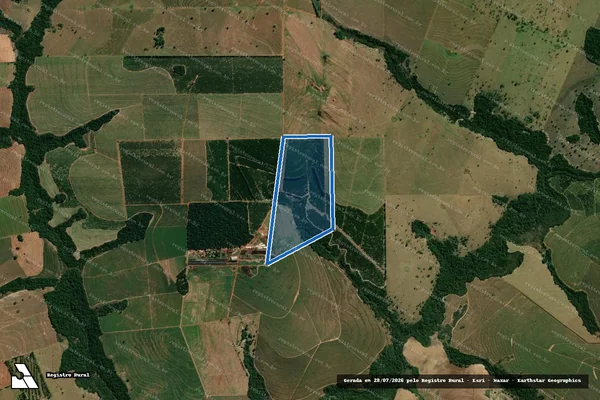 Imagem de satélite de Estância Nossa Senhora das Graças I - Lote 103-A em Mirador - PR