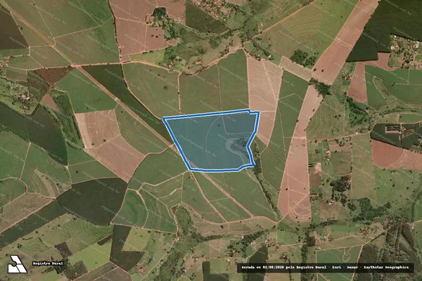 Imagem de satélite de FAZENDA OURO VERDE em São José do Rio Preto - SP
