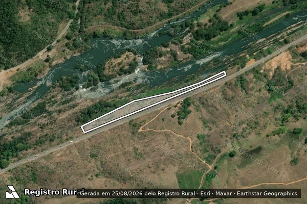 Imagem de satélite de FAZENDA MANGUEIRAL - 01 em Sapucaia - RJ