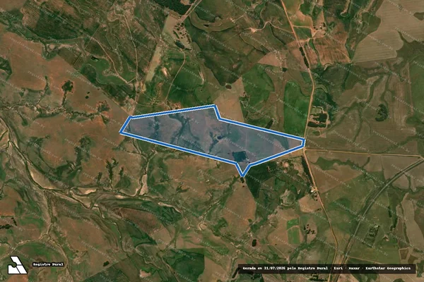 Imagem de satélite de Fazenda São Sebastião - Parte 2 em São Gabriel - RS