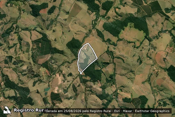 Imagem de satélite de SITIO SANTO ANTONIO - Parcela 1 em Caconde - SP