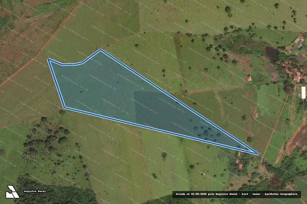 Imagem de satélite de FAZENDAS BARRO BRANCO E FAZENDINHA - Parte 1 em Trindade - GO