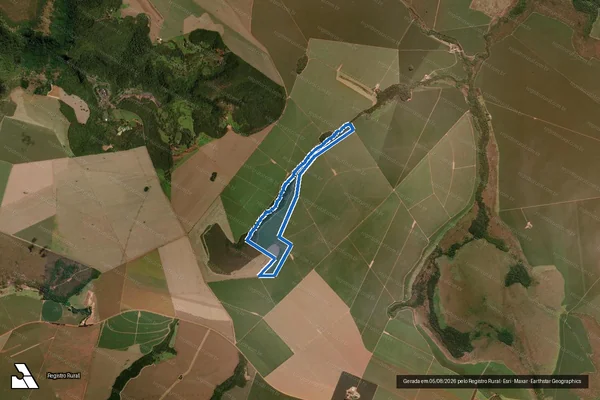 Imagem de satélite de Fazenda Invernadinha lugar denominado AK - Fazenda Invernadinha lugar denominado AK em Mineiros - GO