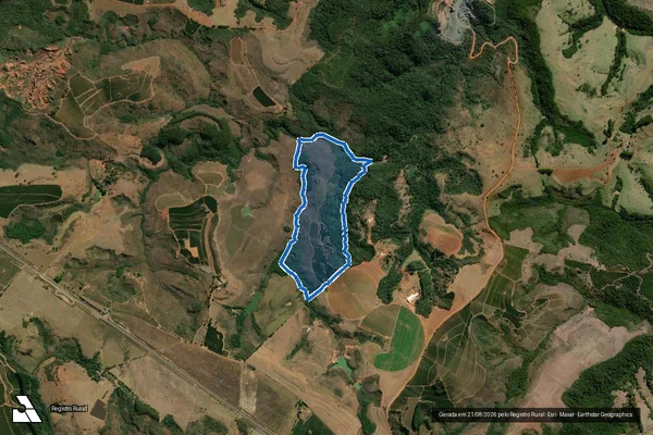 Imagem de satélite de FAZENDA MAGNÓLIA  - Parte 1 em Santa Rosa da Serra - MG