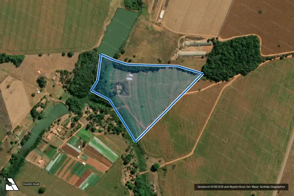 Imagem de satélite de Fazenda Córrego Branco - 001 em Itaberaí - GO