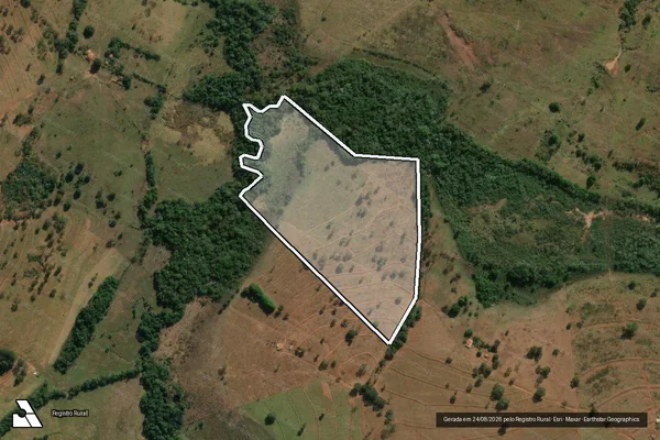 Imagem de satélite de Fazenda Cruz da Retirada Bonita - 001 em Campina Verde - MG