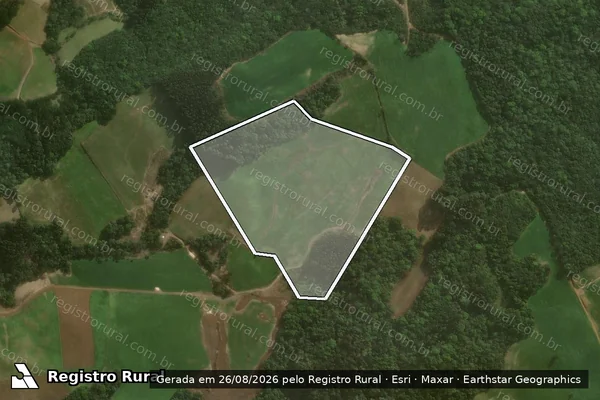 Imagem de satélite de KOTOVICZ CERRO ? MATR. 14186 - Área 2 em Campo Alegre - SC