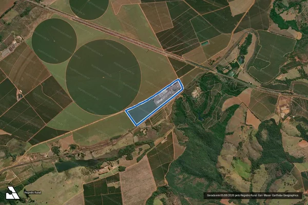 Imagem de satélite de Fazenda Macaúbas  - Parte 1 em Patrocínio - MG