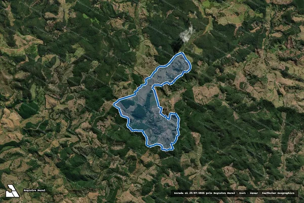 Imagem de satélite de Fazenda dos Coqueiros - Fazenda dos Coqueiros em Dom Joaquim - MG