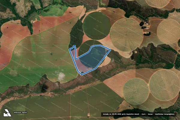 Imagem de satélite de Fazenda Fazendinha, lugar sub denominado Fazenda Cristo Rei - 001 em Catalão - GO