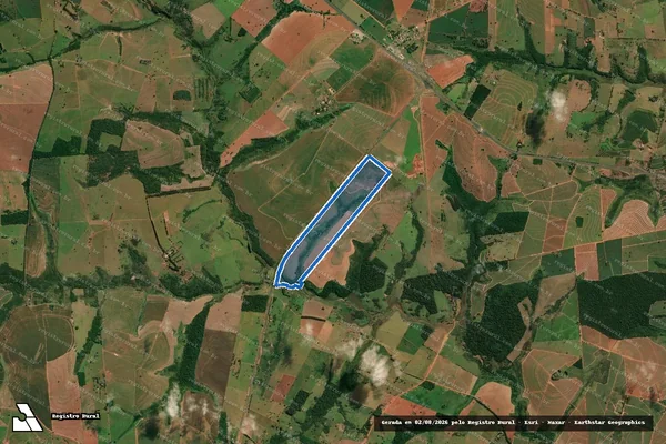 Imagem de satélite de Fazenda Santa Madalena - Fazenda Santa Madalena em Regente Feijó - SP