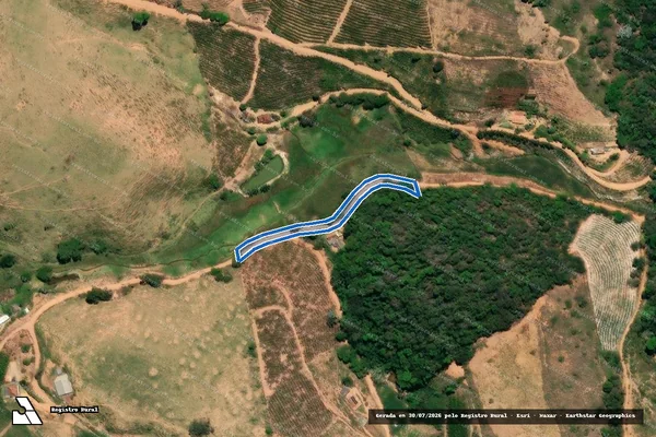Imagem de satélite de Sítio Cantinho da Figueira - Faixa de Domínio ? Estrada Municipal em Afonso Cláudio - ES