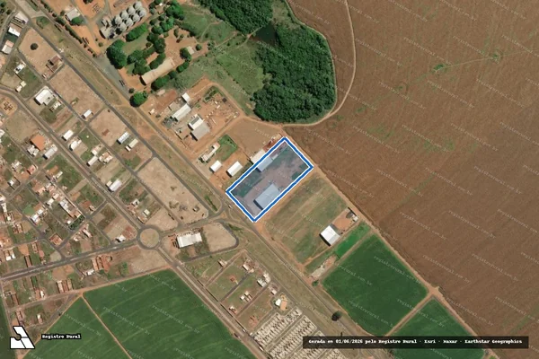 Imagem de satélite de FAZENDA RANCHO VELHO  - GLEBA 03 em Montividiu - GO