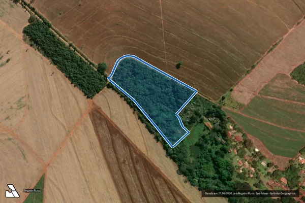 Imagem de satélite de FAZENDA TAQUARAL - PARCELA 01 em Santa Rita do Passa Quatro - SP