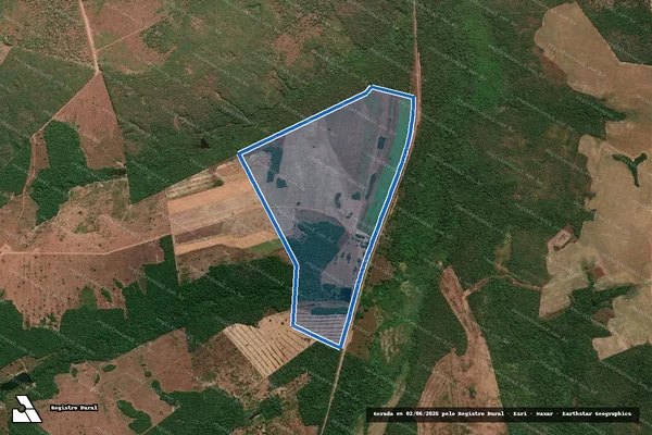 Imagem de satélite de FAZENDA CRISTALINA - GLEBA ? A em Aliança do Tocantins - TO