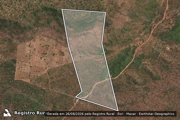 Imagem de satélite de GLEBA MATO GROSSO FAZ. EST. - SETOR 1 - DATA GUARIBAS - Parte 1 em Floriano - PI