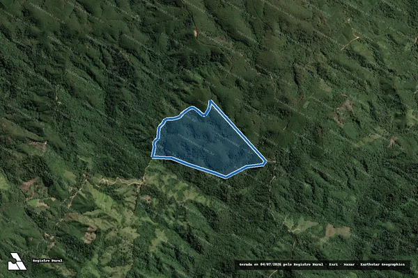 Imagem de satélite de Fazenda Serra Bonita em Apiaí - SP