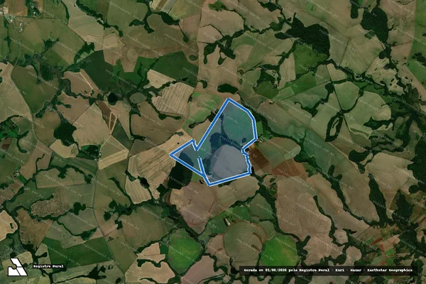 Imagem de satélite de Granja Santa Rita - Parte 1 em Salto do Jacuí - RS