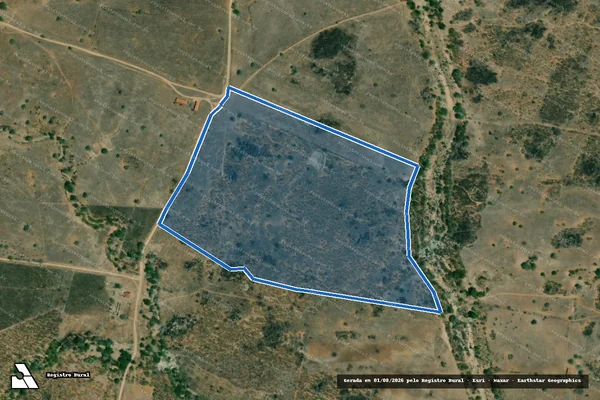 Imagem de satélite de FAZENDA LAJE DO ARARIPÊ - GLEBA 09 em Pão de Açúcar - AL