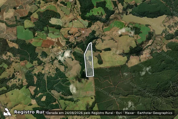 Imagem de satélite de Campina do Leite - Parte 1 em Campos Novos - SC
