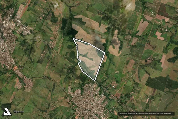 Imagem de satélite de Fazenda Boa Esperança - Matrícula 12.067 em Lucélia - SP