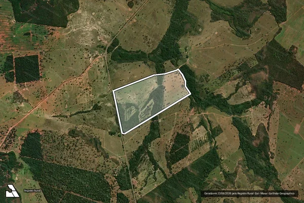 Imagem de satélite de Faz N Sra Apda-Parte-02-Área Desmembrada-01 - Área Desmembrada-01 em Rio Negro - MS