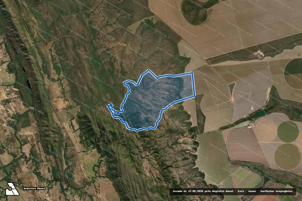 Imagem de satélite de FAZENDA COLUMBIA - Parte 1 em Unaí - MG