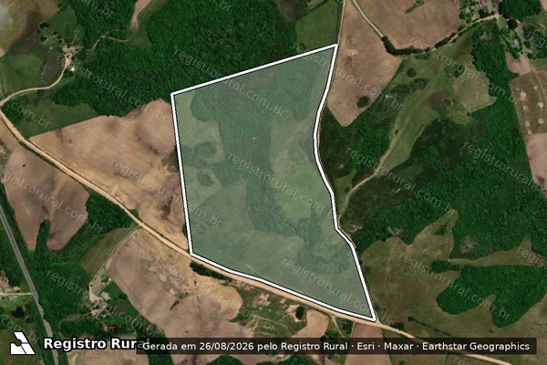 Imagem de satélite de PA Floresta/Lagoa / Lote 11 - Lote 11A em Piratini - RS
