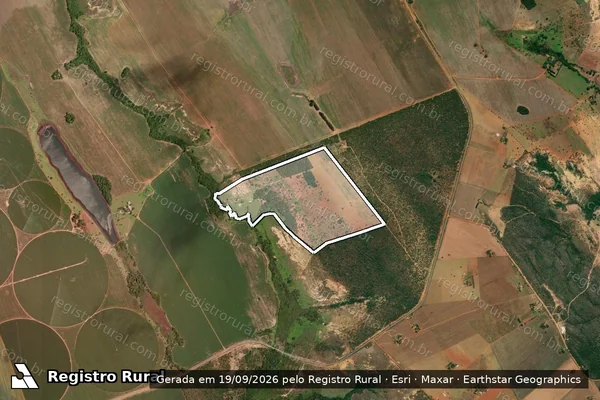 Imagem de satélite de FAZENDA GUARIROBA - Parcela 1 em Unaí - MG