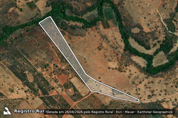 Imagem de satélite de Fazenda Batateira - Parte 1 em Montalvânia - MG