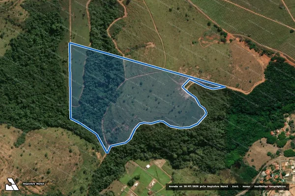 Imagem de satélite de Fazenda Jacarandá - Gleba C em Juatuba - MG