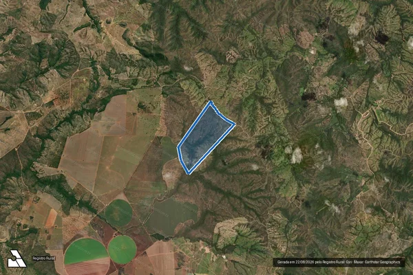 Imagem de satélite de FAZENDA SANTO ANTÔNIO OU ILHA DAS COBRAS - 001 em Padre Bernardo - GO