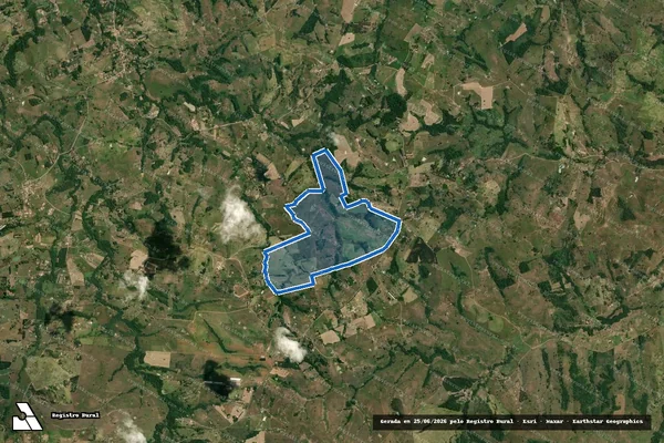 Imagem de satélite de Fazenda Santa Rosária - Área Remanescente em Conchas - SP
